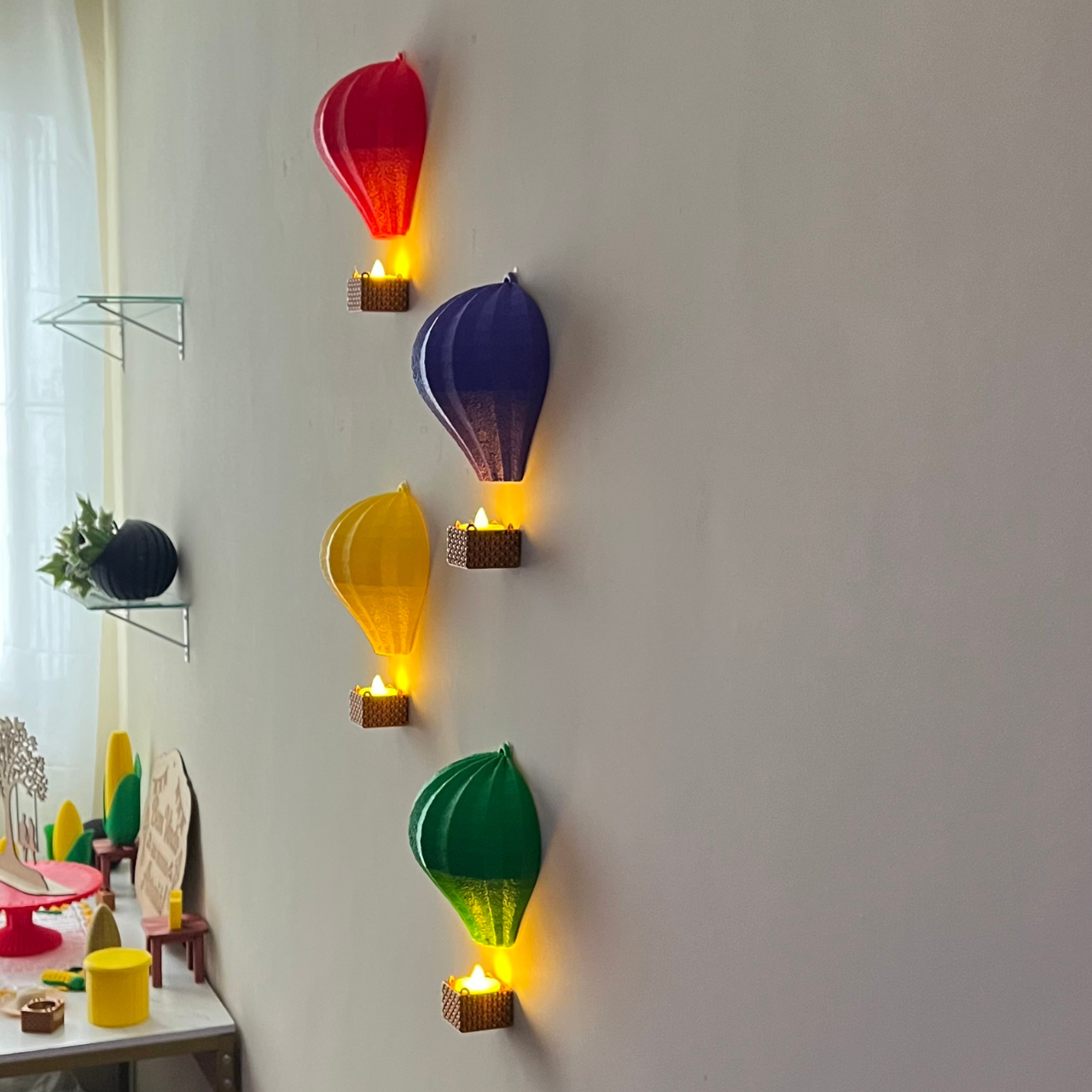 Balão Decorativo com LED – Kit 2 ou 4 Unidades