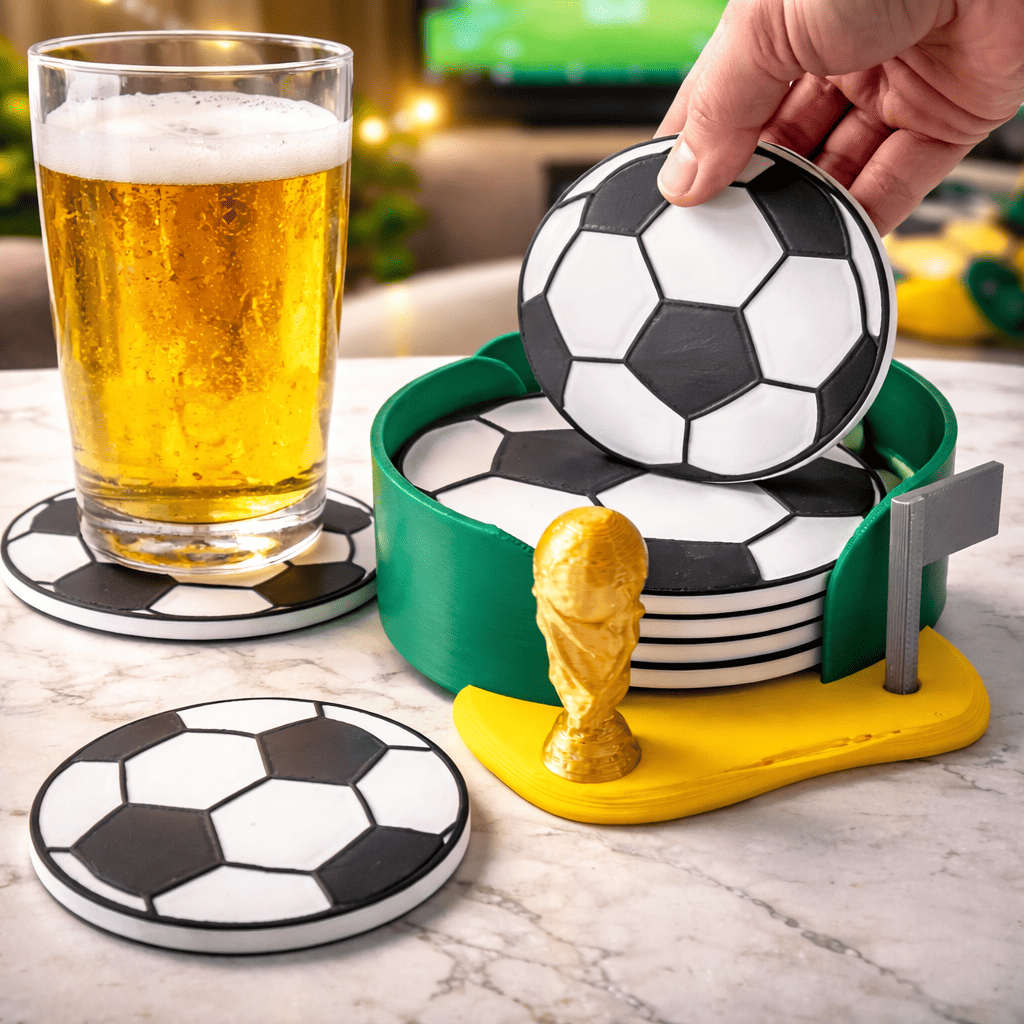 KIT Porta Copos Copa do Mundo de Futebol Seleção Decoração