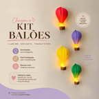 Balão Decorativo com LED – Kit 2 ou 4 Unidades