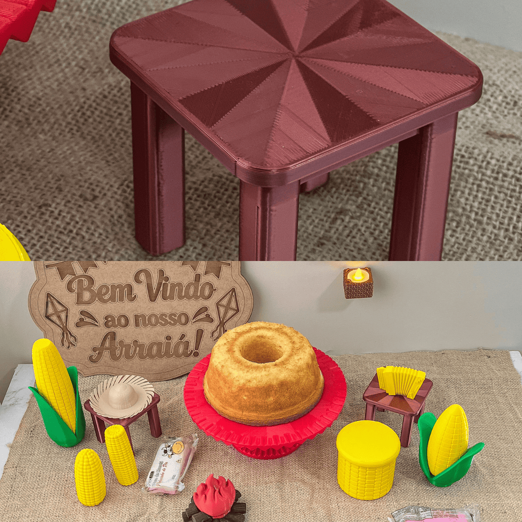 Kit Festa Junina Completa Decoração São João Mesa Arraiá LED