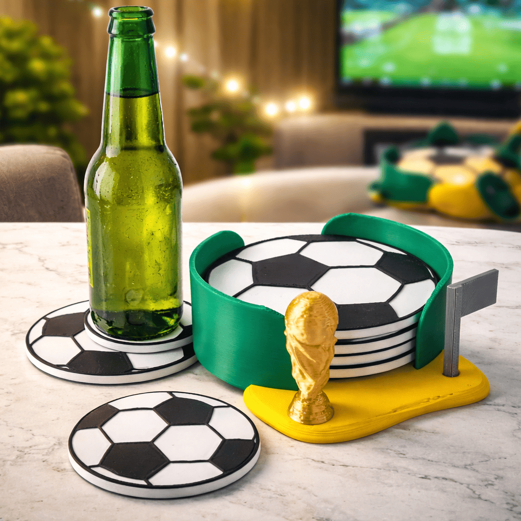 KIT Porta Copos Copa do Mundo de Futebol Seleção Decoração
