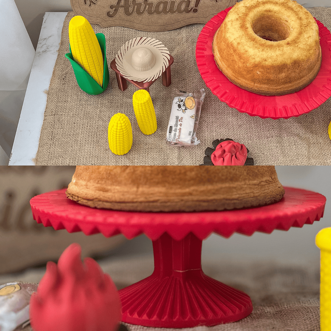 Kit Festa Junina Completa Decoração São João Mesa Arraiá LED