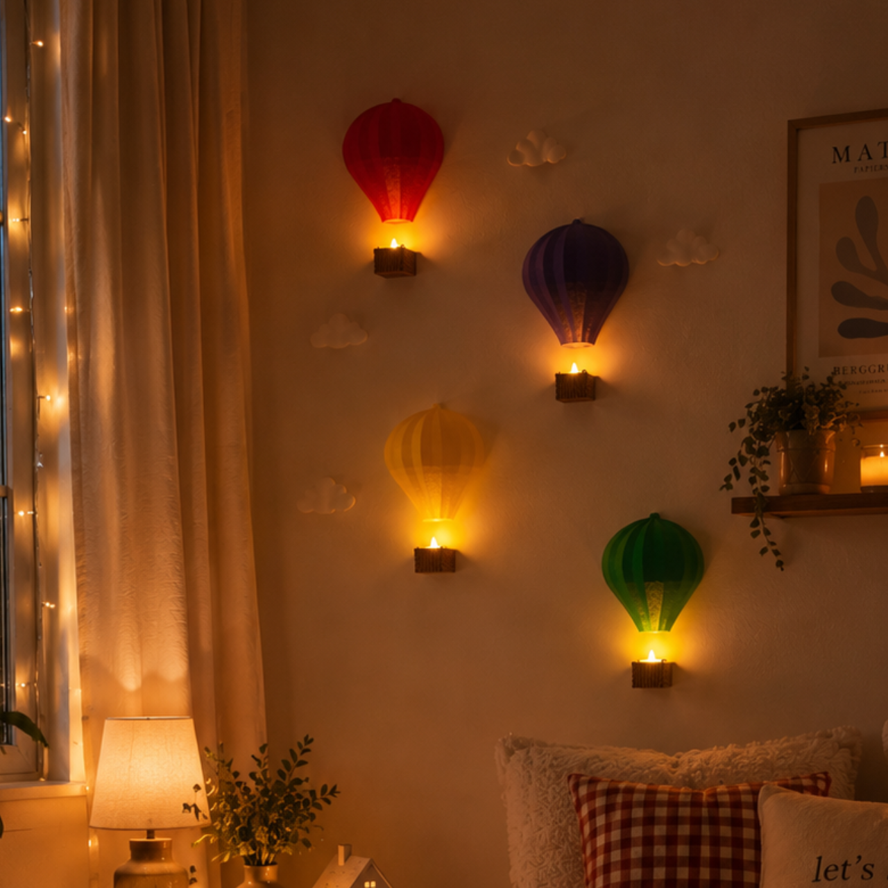 Balão Decorativo com LED – Kit 2 ou 4 Unidades