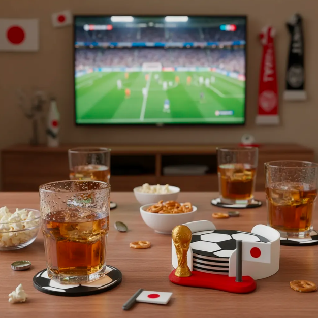 KIT Porta Copos Copa do Mundo de Futebol Seleção Decoração