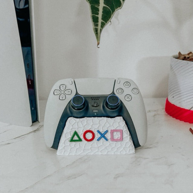 Suporte Controle PS5 Base Gamer de Mesa | Antiderrapante | 3D Roaz Creative