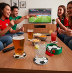 KIT Porta Copos Copa do Mundo de Futebol Seleção Decoração