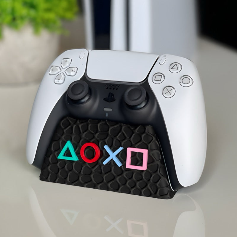 Suporte Controle PS5 Base Gamer de Mesa | Antiderrapante | 3D Roaz Creative